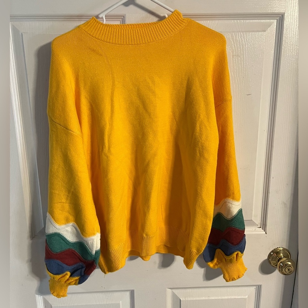 ANDTHEWHY Yellow Sweater